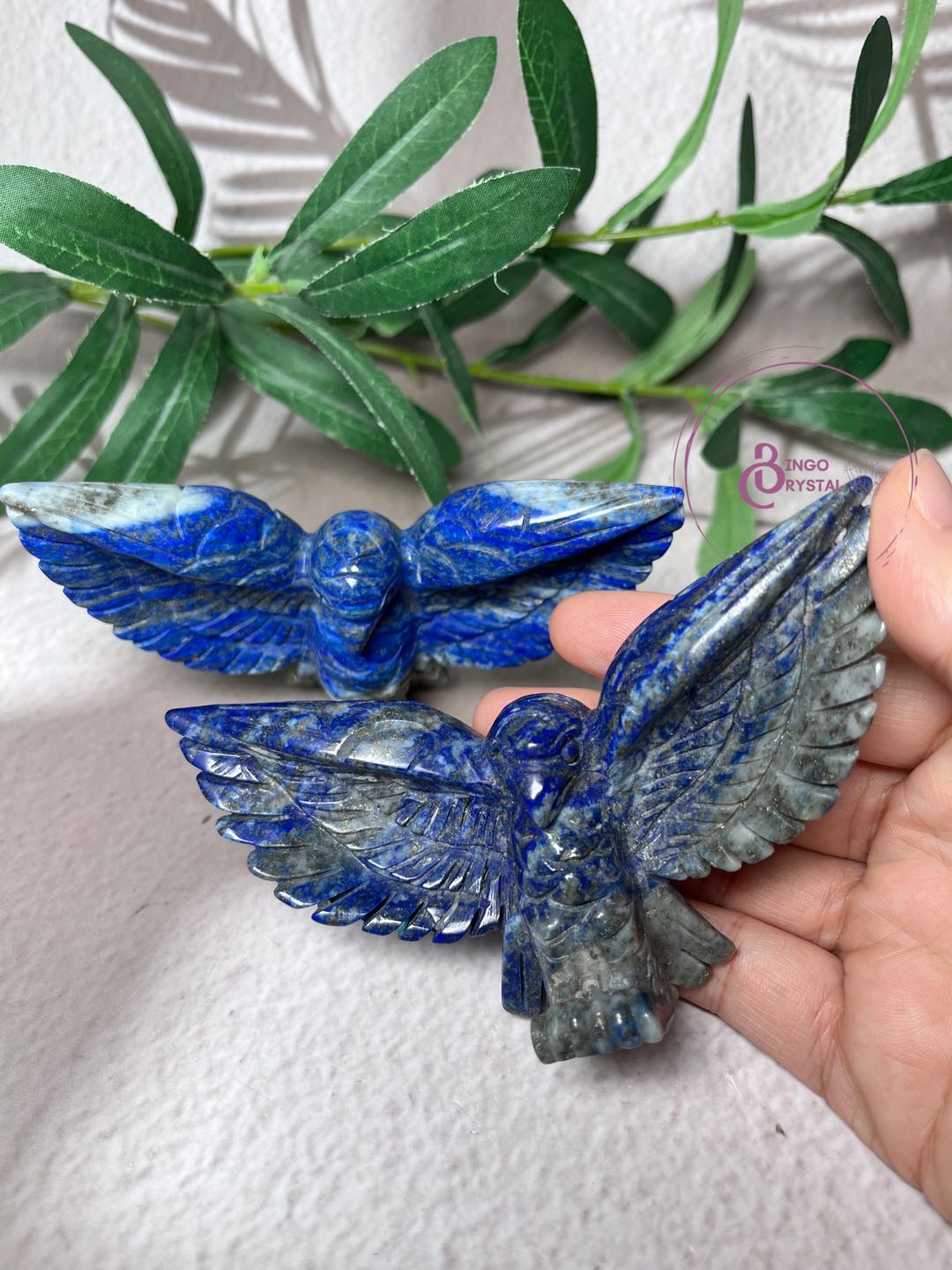 Lapis Eagle Carving