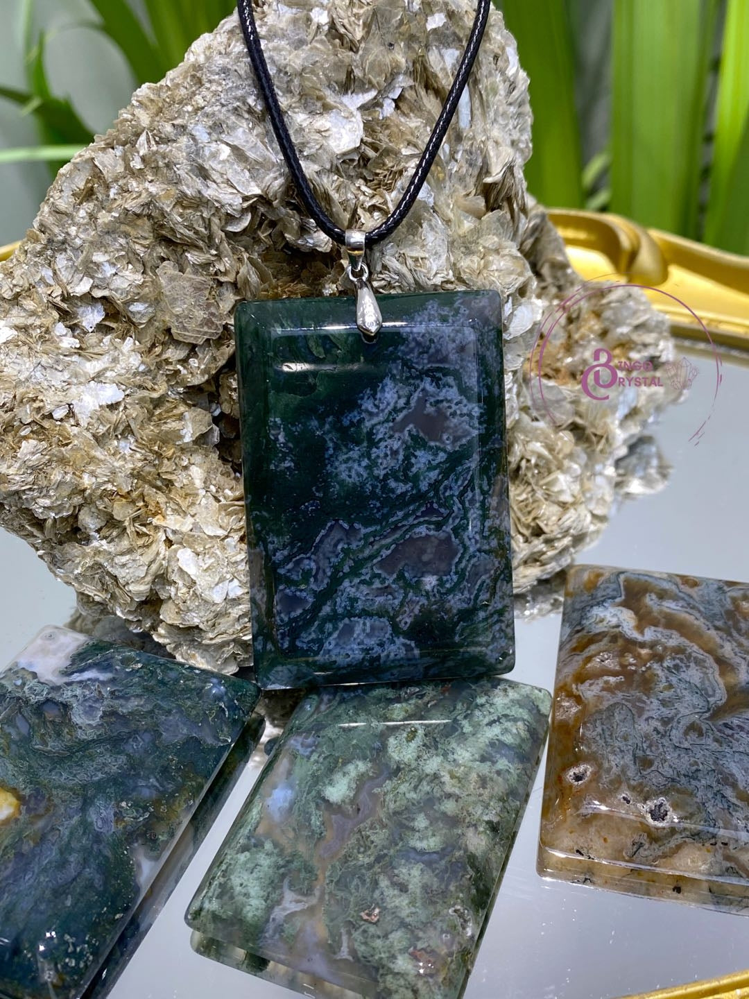 Crystal Slab Pendant (4 styles)