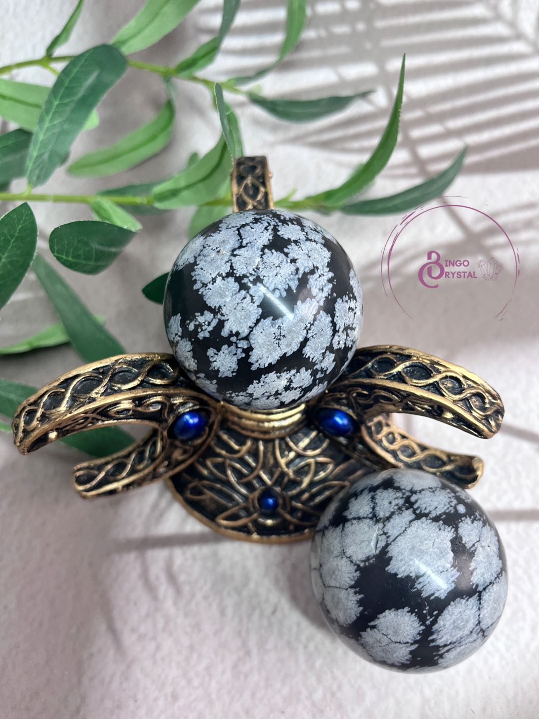 Snowflake Obsidian Spheres 4-7cm