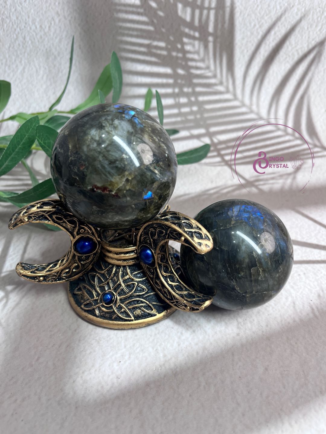 Blue Labradorite 10cm Spheres