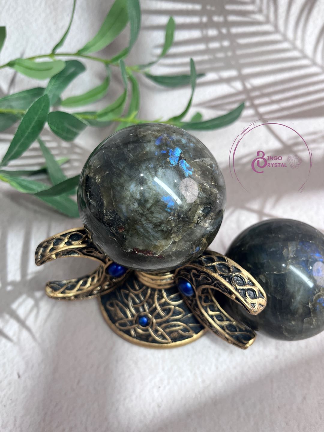 Blue Labradorite 10cm Spheres