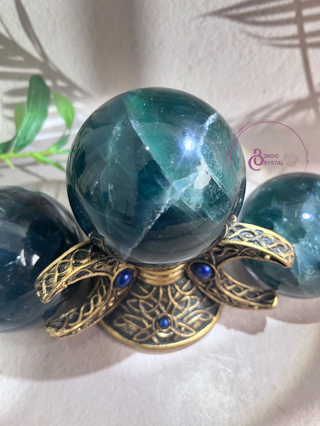 Blue Fluorite Sphere 6-7 cm