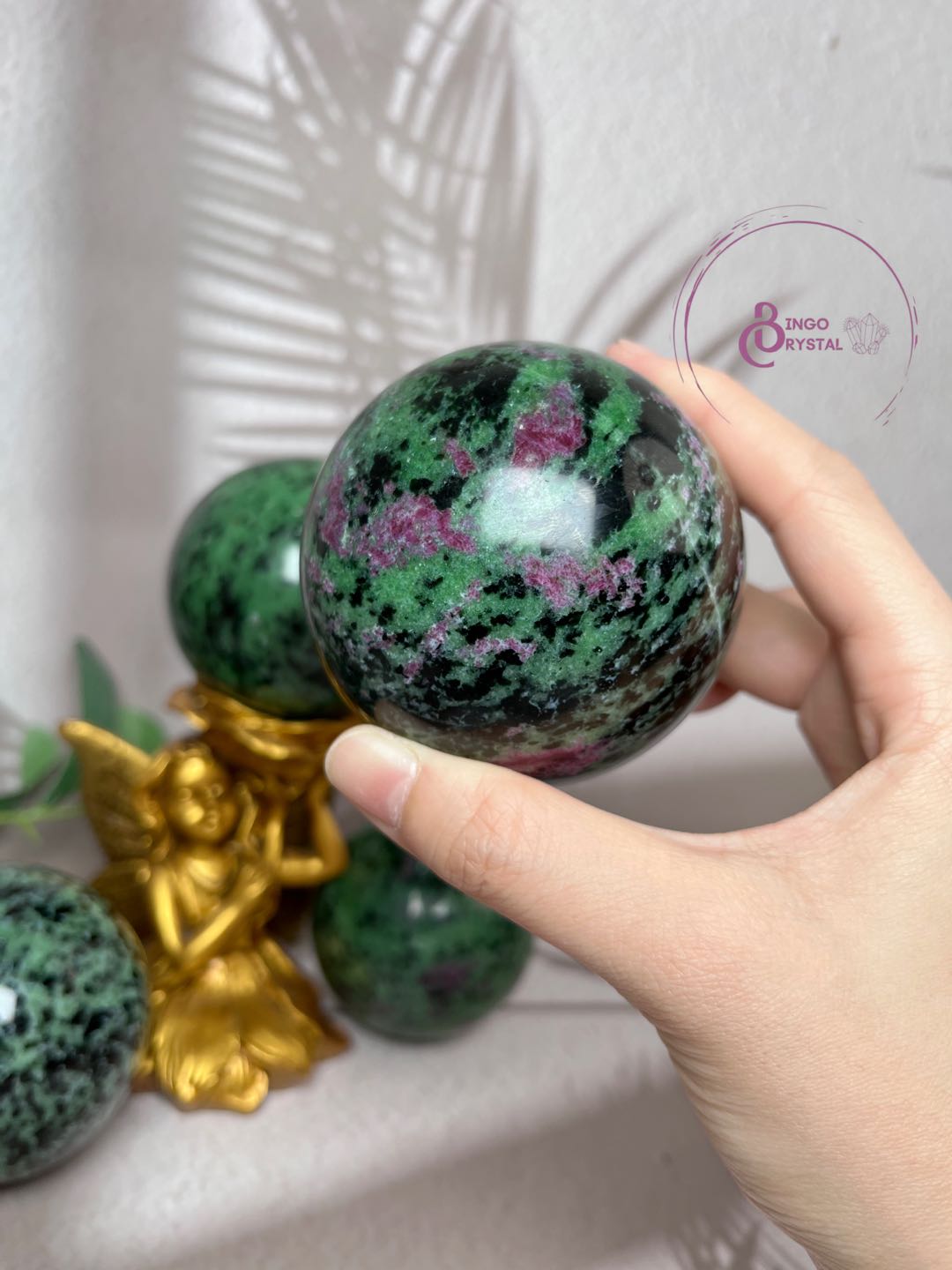 Ruby Zoisite Spheres 7-8cm